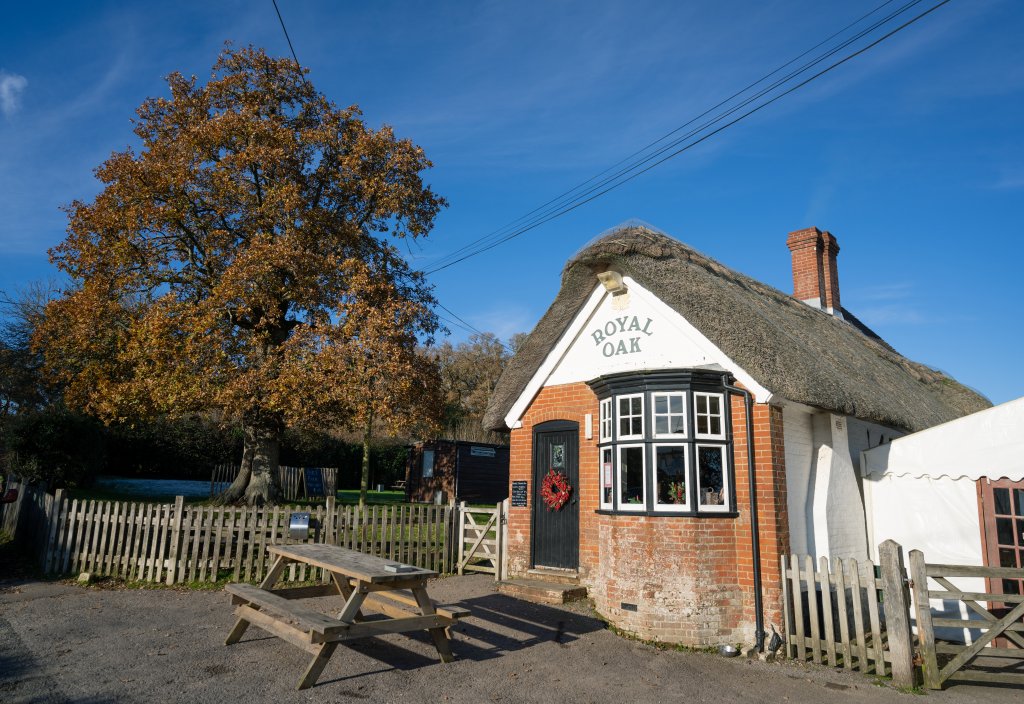 the front of the royal oak pub