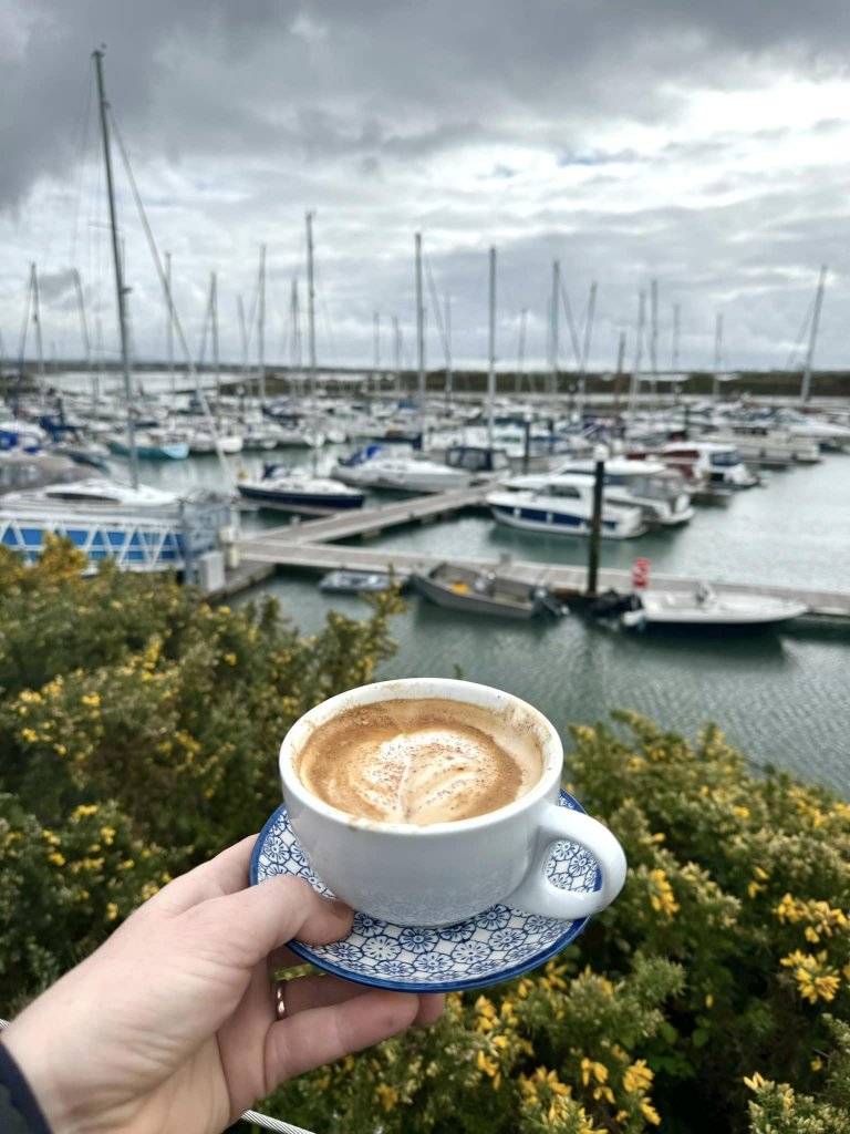 coffee at the marina