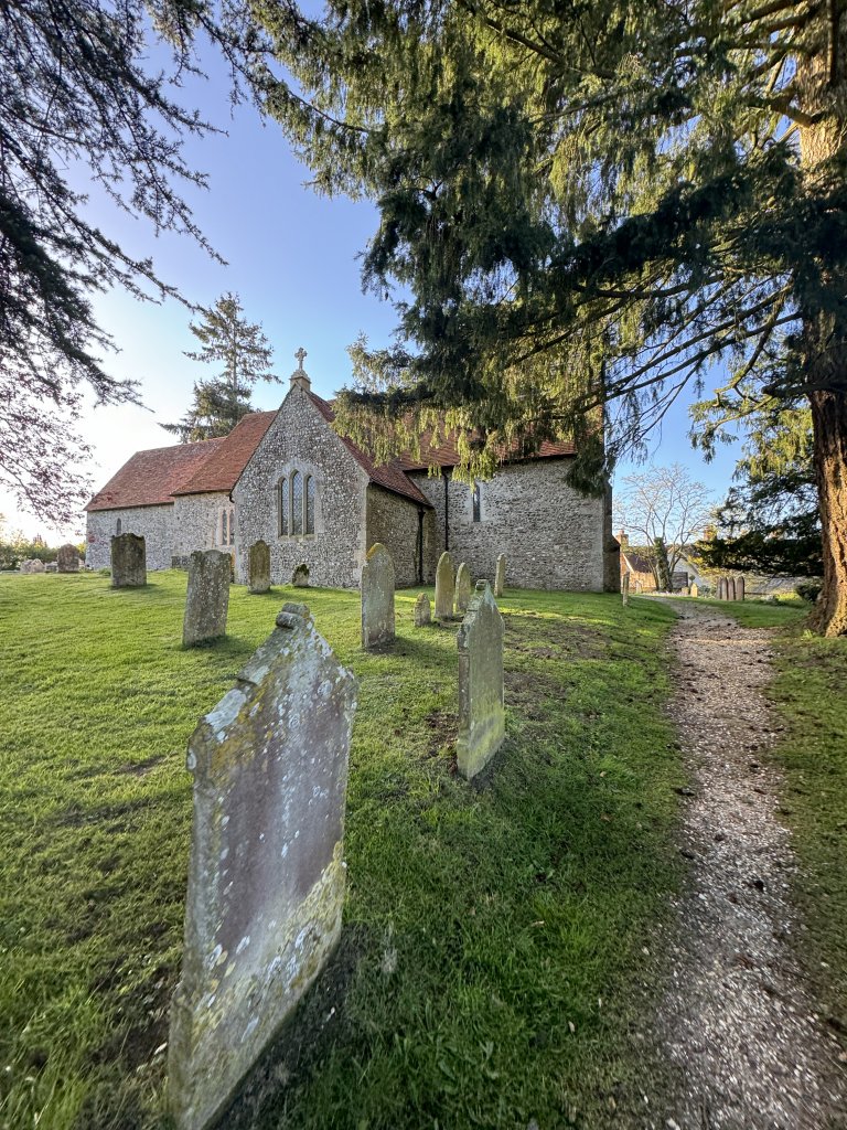 Headlands Lodge walk, past the church