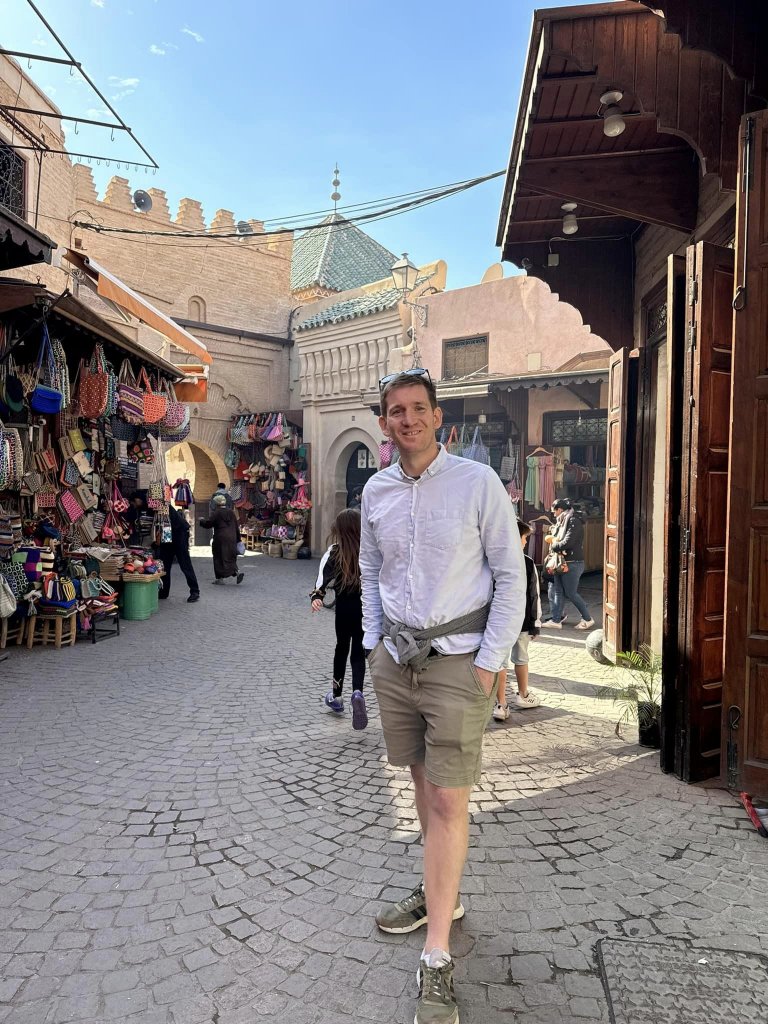 man in the Marrakech medina