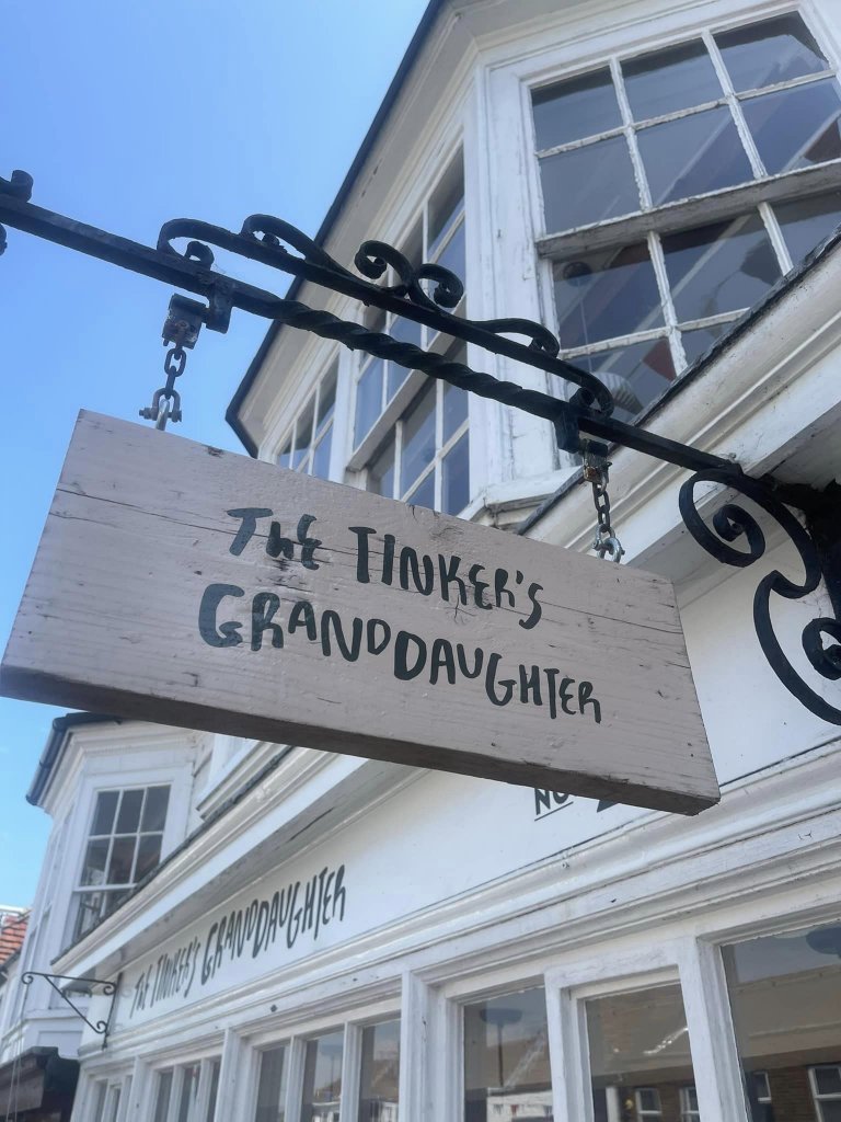 The Tinker's Granddaughter sign in Lymington