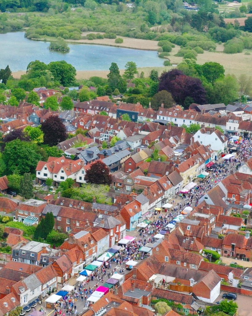 Watercress Festival from above