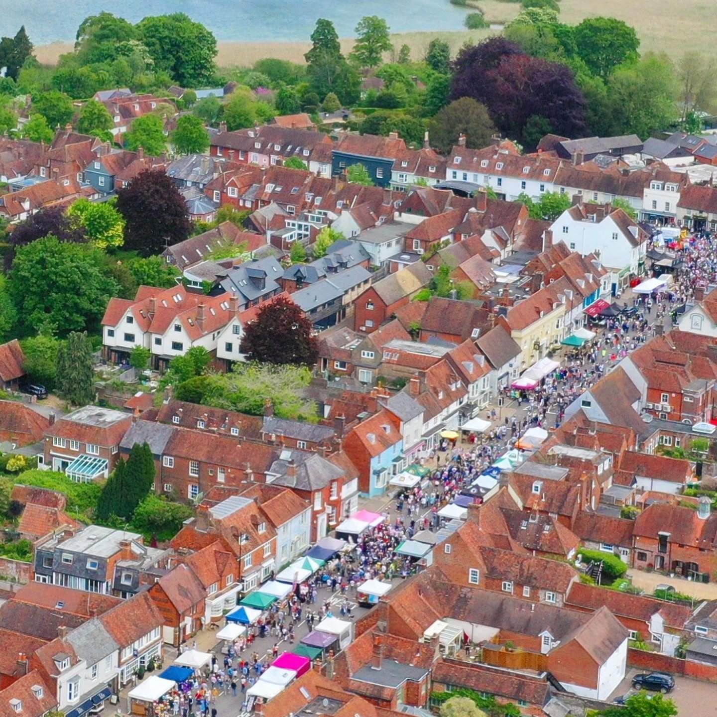 Watercress Festival from above