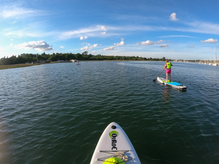 A paddleboarding adventure on the Hamble River